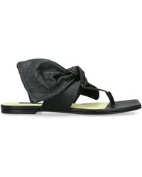 Givenchy - Leather Boudoir Bow Sandals - Lyst