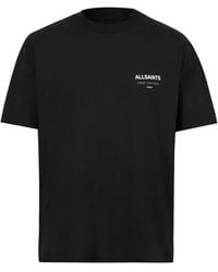 AllSaints - Underground Print T-Shirt - Lyst