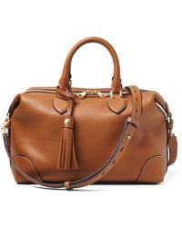 Aspinal of London - Leather Midi The Hudson Bowling Bag - Lyst