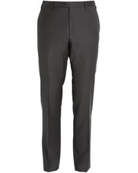 Corneliani - Virgin Wool Slim Tailored Trousers - Lyst