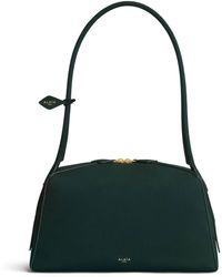 Alaïa - Nubuck Leather Le Bouledogue Shoulder Bag - Lyst