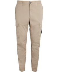 Stone Island - Stretch-Cotton Cargo Trousers - Lyst