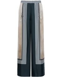 Max Mara - Silk Wide-Leg Trousers - Lyst