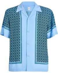 Sandro - Satin Patterned Shirt - Lyst