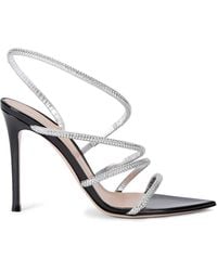 Gianvito Rossi - Crystal Ettie Heeled Sandals 105 - Lyst