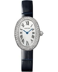 Cartier - And Diamond Baignoire 1920 Watch - Lyst