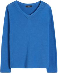 Weekend by Maxmara - Cotton V-Neck Sweater - Lyst