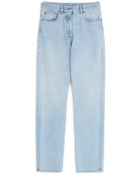 Valentino - Mid-Rise Straight Jeans - Lyst