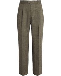 Our Legacy - Linen-Silk-Cotton Slack Straight Trousers - Lyst
