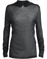 Rick Owens - Cashmere Tower Hoodie - Lyst