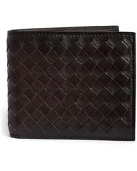 Officine Creative - Leather Woven Boudin Bifold Wallet - Lyst