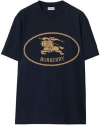 Burberry - Cotton Knight Stamp T-Shirt - Lyst