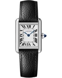 Cartier - Small Steel Tank Must Watch - Lyst