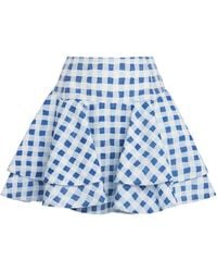 Sandro - Linen-Blend Ruffle Mini Skirt - Lyst
