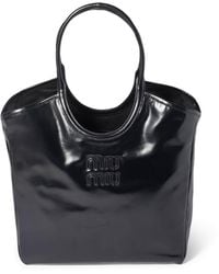 Miu Miu - Leather Ivy Top-Handle Bag - Lyst