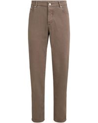Brunello Cucinelli - Garment-Dyed Comfort Cotton Jeans - Lyst