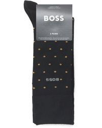BOSS - Jacquard Logo Socks - Lyst