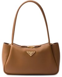 Prada - Medium Leather Shoulder Bag - Lyst