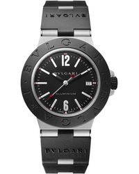 BVLGARI - Aluminium Titanium Watch - Lyst