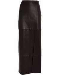 Rag & Bone - Leather Ilana Maxi Skirt - Lyst