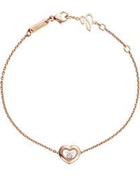 Chopard - And Diamond Happy Diamonds Icons Bracelet - Lyst