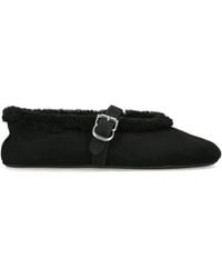 Alaïa - Shearling Ballet Flats - Lyst