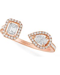 Messika - Rose Gold And Diamond My Twin Ring - Lyst