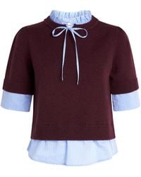 Claudie Pierlot - Wool Layered Sweater - Lyst