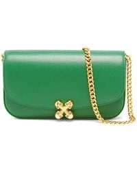 McQueen - Small Skull Flower Cross-Body Bag - Lyst