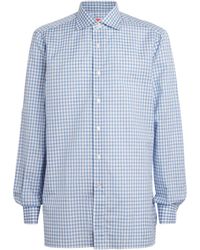 Isaia - Cotton-Linen Check Shirt - Lyst