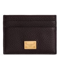Dolce & Gabbana - Leather Logo Card Holder - Lyst
