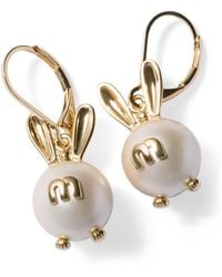 Miu Miu - Faux Pearl Drop Earrings - Lyst
