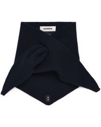 Sandro - Wool-Cashmere Tie Bandana - Lyst