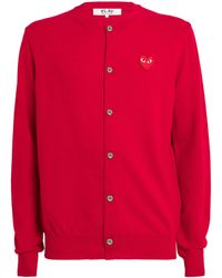 COMME DES GARÇONS PLAY - Wool Heart Cardigan - Lyst