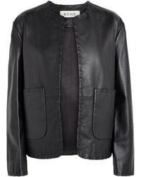 Rohe - Cross-Stitch Leather Jacket - Lyst