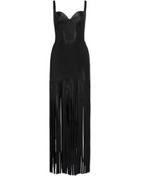 Alexander McQueen - Leather Fringed Pencil Dress - Lyst