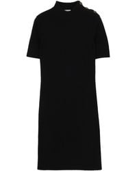 Burberry - Cassidy Button-Detail Knitted Dress - Lyst