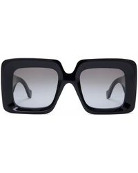 Loewe - Bevelled Square Sunglasses - Lyst