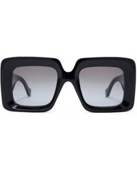 Loewe - Bevelled Square Sunglasses - Lyst