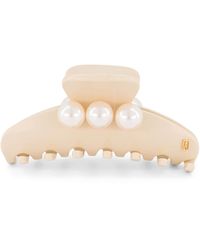 Alexandre De Paris - Oversize Pearl-Detail Claw Hair Clip - Lyst