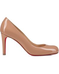 Christian Louboutin - Pumppie Patent Leather Pumps 85 - Lyst