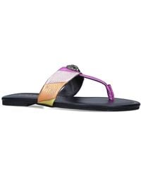 Kurt Geiger - Leather Kensington T-Bar Sandals - Lyst