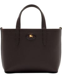 Burberry - Mini Leather Reversible Bloomsbury Tote​ Bag - Lyst