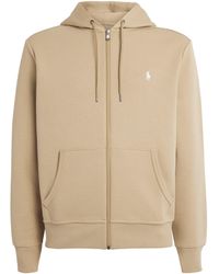 Polo Ralph Lauren - Cotton-Blend Logo Zip-Up Hoodie - Lyst
