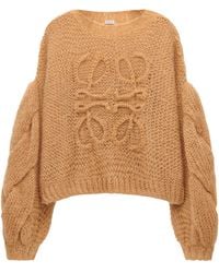 Loewe - Mohair-blend Anagram Sweater - Lyst
