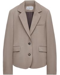 Loewe - Wool Buckle-Back Blazer - Lyst