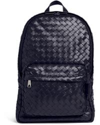 Bottega Veneta - Medium Leather Classic Intrecciato Backpack - Lyst