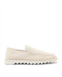 AllSaints - Suede Slix Loafers - Lyst