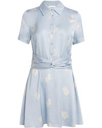 Claudie Pierlot - Satin Floral Mini Dress - Lyst