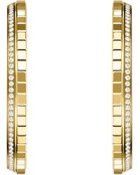 Chopard - Large And Diamond Ice Cube Hoop Earrings - Lyst